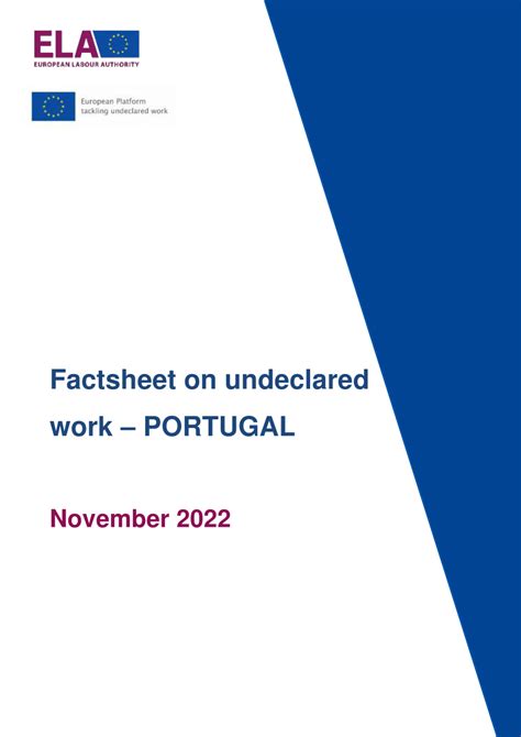 PDF Factsheet On Undeclared Work In Portugal