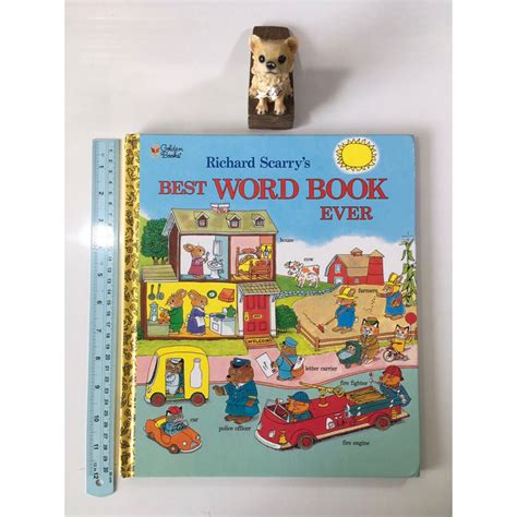 Richard Scarrys Best Word Book Ever ขอบหนังสือมีถลอก หนังสือภาษา