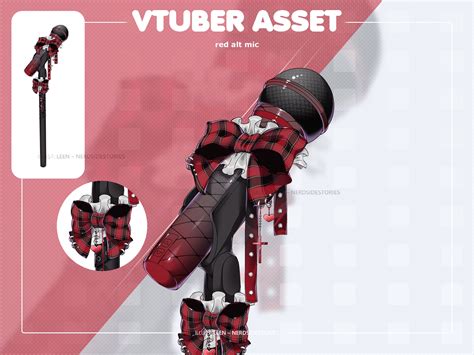 VTUBER Asset Red Alt Mic Etsy