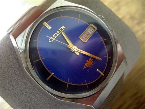 Reloj Citizen Vintage Automático Bonita Carátula Azul 1 299 00 en