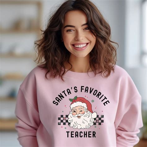 Christmas Teacher Sweatshirt Cute Christmas School Etsy