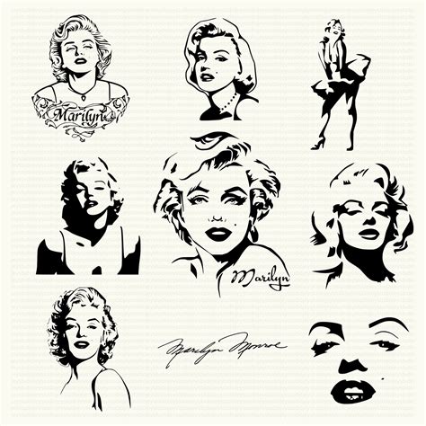 Marilyn Monroe Svg Svg File For Cricut Norma Jeane Baker Etsy