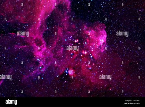 Beautiful pink nebula in deep space. Elements of this image were ...