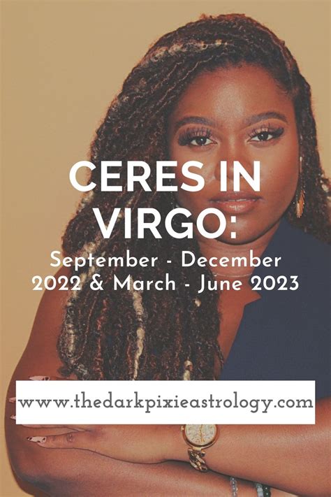 Ceres In Virgo September December March June The