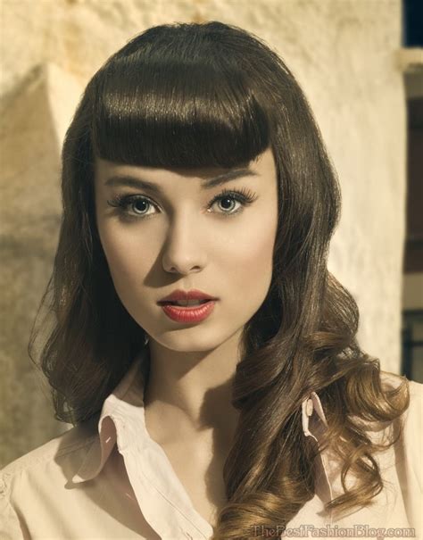 Top Retro Hairstyles With Bangs Back With A Bang Hairstyles For Women