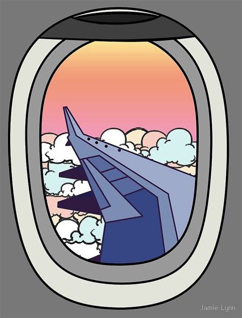 an airplane window with clouds in the background