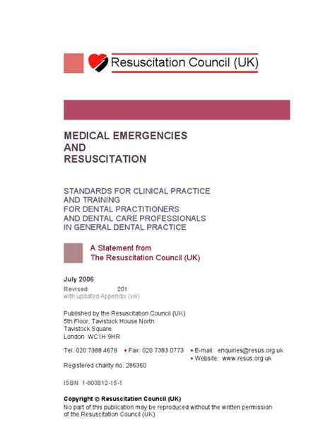 Me And Resus Standards Resus Council Uk Pdf Emergency Department