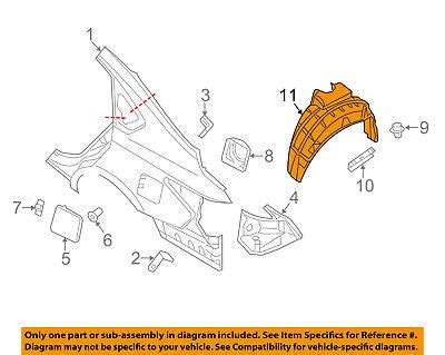 Fenders Infiniti Nissan Oem Q Rear Fender Liner Splash Shield