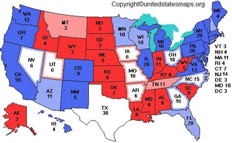 Us Polls Map Printable Polls Map Of Usa