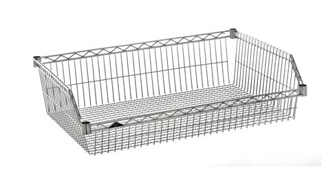 Metro 48 In X 24 In X 9 In Steel Wire Shelving Basket Shelf