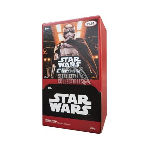 2016 Topps Star Wars The Force Awakens Chrome 36ct Gravity Feed Box