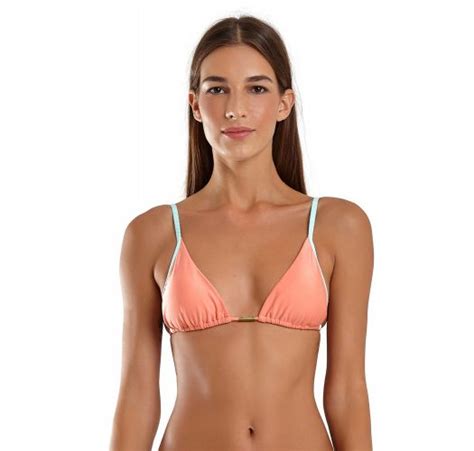 Bikini Tops Top Wave Delta Laranja Brand Blueman