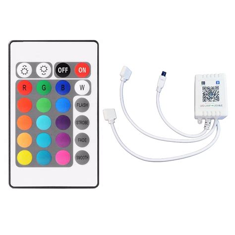 Rgb Bluetooth Controller 24 Keys Remote Control Rgb Ir Rf Led