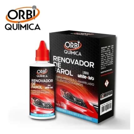 Renovador Limpador De Farol Limpa Tira Fosco Amarelado Ml Orbi