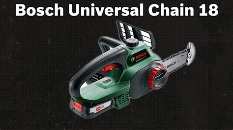 Akku Kettensäge Bosch Universal Chain 18 TEST Deutsch YouTube