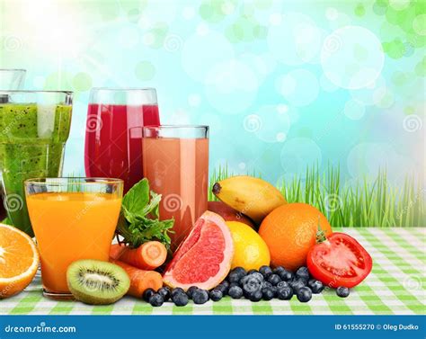 Fruit drinks stock photo. Image of drinks, sweet, summer - 61555270