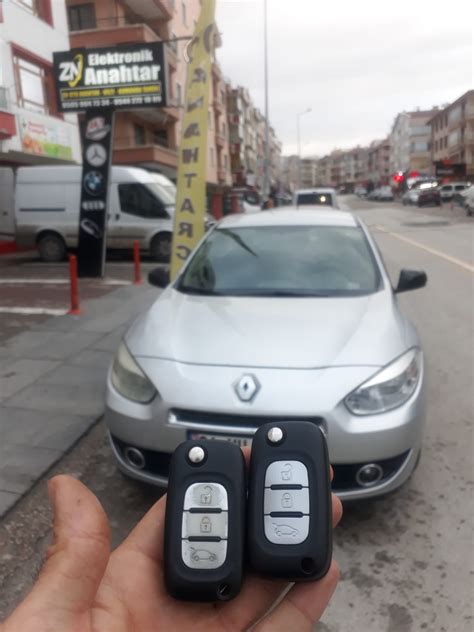 Renault Fluence Kumandalı Yedek Anahtar Ankara Oto Anahtar