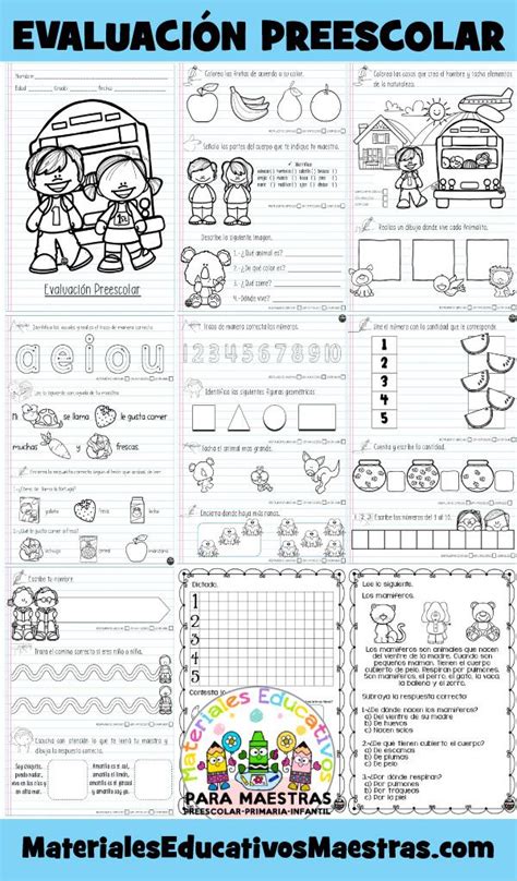 Examen De Evaluaci N Diagn Stica Para Todos Los Grados De Preescolar
