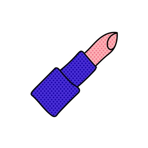 Premium Vector Women Beauty Make Up Lipstick Halftone Hand Drawn