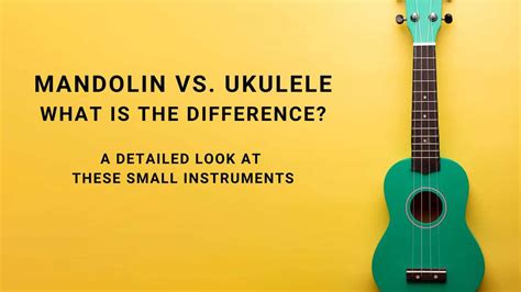 Mandolin Vs Ukulele What Is The Difference Instrumentful