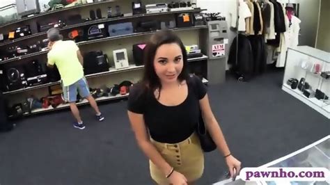 Curvy Coed Flashes Big Tits And Fucked By Pawn Man For Money