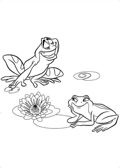 Princess And The Frog Coloring Page Download Print Or Color Online