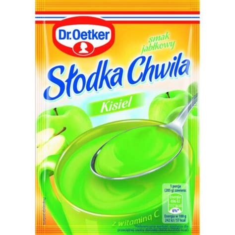 Dr Oetker Slodka Chwila KISIEL Hot Jelly Treat GREEN APPLE 5PC FREE