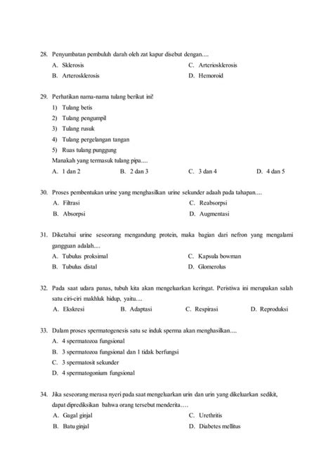 Soal Try Out Un Kelas 9 Biologi Pdf