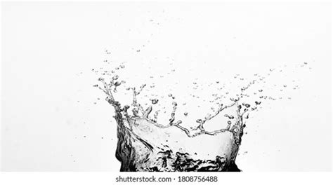 Dirty Water Splash On White Background Stock Photo 1808756488