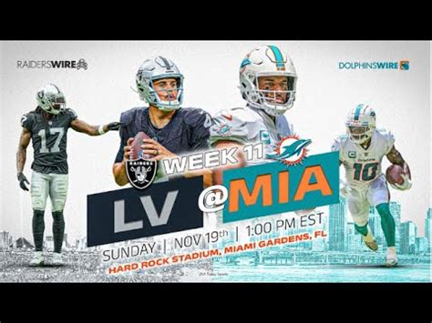 Raiders Vs Dolphins Week Game Preview Youtube