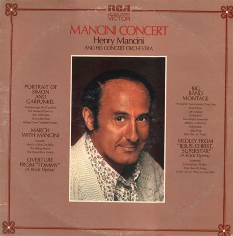 Henry Mancini And His Orchestra - Mancini Concert (Vinyl, LP, Album ...