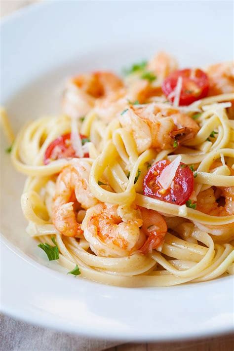 Creamy Shrimp Scampi With Linguini