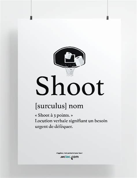 Affiche Shoot Noir Blanc Affiches Wc Loc