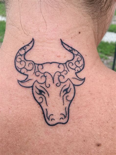 Female Taurus Bull Tattoo