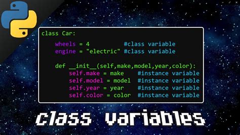 Python Class Variables 🚗 Youtube