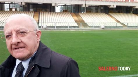 Salerno De Luca Presenta Il Progetto Del Nuovo Stadio Arechi