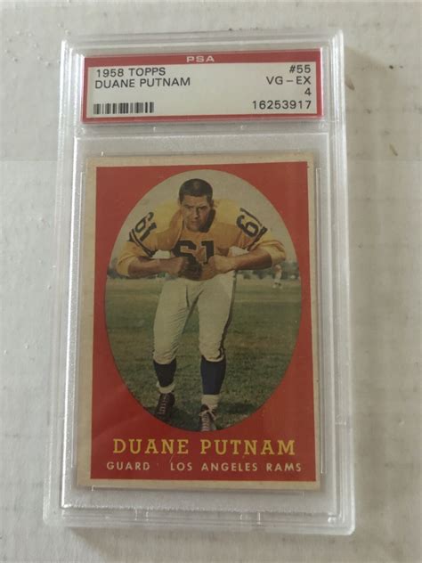 Topps Duane Putnam Rams Psa Vg Ex Ebay