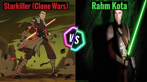 Star Wars The Force Unleashed Starkiller Clone Wars Vs Rahm Kota