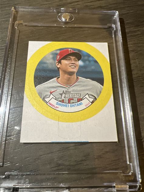 2022 Topps Heritage Shohei Ohtani Baseball Stars Bubble Gum Candy Lid