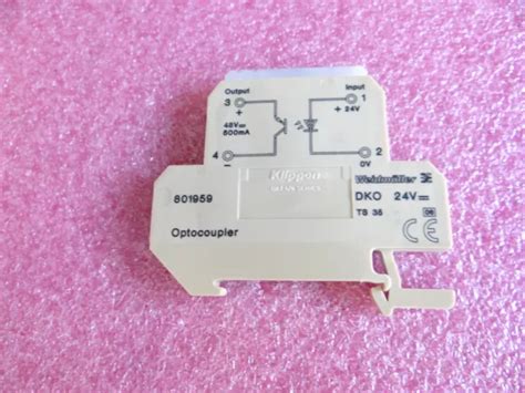 WEIDMÜLLER 801959 OPTOCOUPLER DKO 24V DC EUR 9 00 PicClick DE