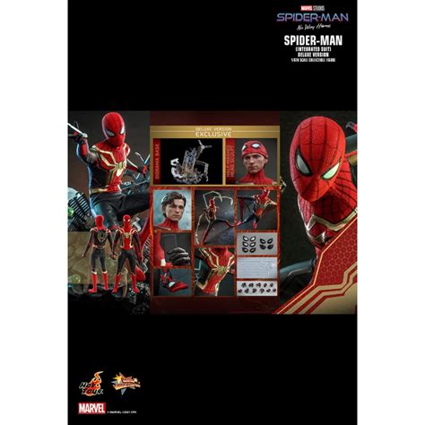 Hot Toys MMS624 Spider Man No Way Home Spider Man Integrated Suit Deluxe Version 1 6th Scale