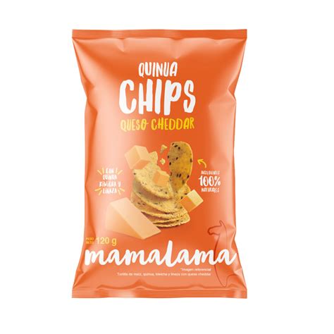 Nuevo Quinua Chips Queso Cheddar Mamalama Snacks