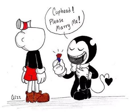 imágenes y cómics de bendy x cuphead Fanart Bendy y la máquina de