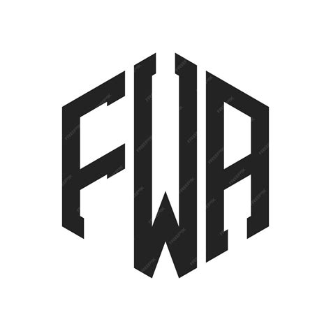 premium vector fwa logo design initial letter fwa monogram logo