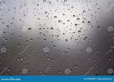 Raindrops On The Glass Background Texture Stock Image Image Of Liquid Raindrop 189822809