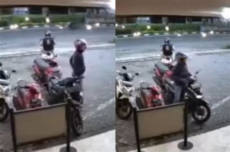 Restoran Di Surabaya Jadi Langganan Maling Motor Sikat Honda BeAT Tak