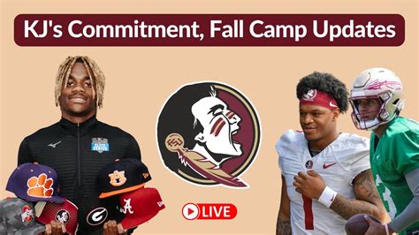 Live Reaction Kj Bolden Commitment Fsu Fall Football Camp Updates