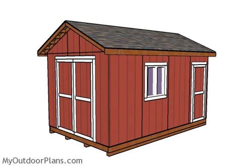 10x16 Garden Shed Plans | MyOutdoorPlans | Free Woodworking Plans and ...