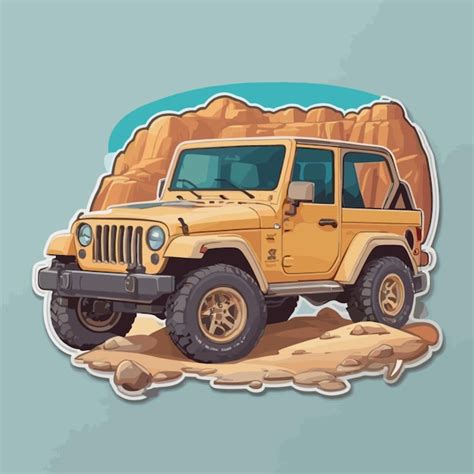 Premium Vector Dessert Jeep Cartoon Vector