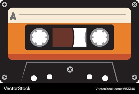 Audio Cassette Tape Royalty Free Vector Image Vectorstock